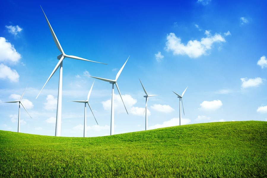 Turbine Green Energy Electricity Technology Concept